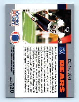 1990 Pro Set Super Bowl MVP Collectibles #20 Richard Dent Chicago Bears