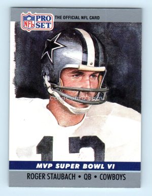 1990 Pro Set Super Bowl MVP Collectibles #6 Roger Staubach Dallas Cowboys