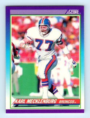 1990 Score #115 Karl Mecklenburg Denver Broncos