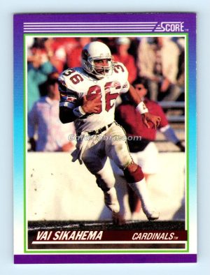 1990 Score #136A Vai Sikahema Phoenix Cardinals