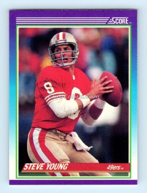 1990 Score #145 Steve Young San Francisco 49ers