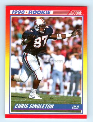 1990 Score #290 Chris Singleton Arizona Wildcats Rookie Card