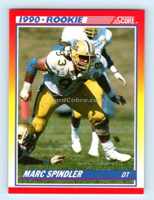 1990 Score #295 Marc Spindler Pittsburgh Panthers Rookie Card