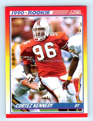 1990 Score #299 Cortez Kennedy Miami Hurricanes Rookie Card