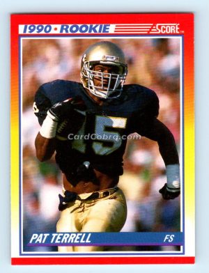 1990 Score #301 Pat Terrell Notre Dame Fighting Irish Rookie Card