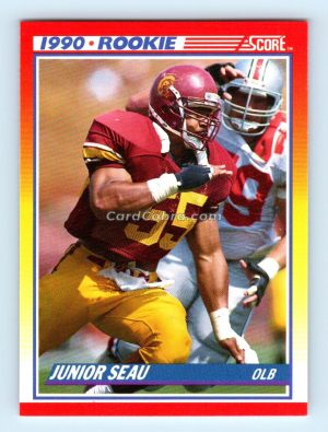 1990 Score #302 Junior Seau USC Trojans Rookie Card