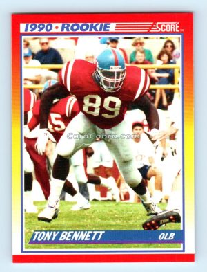 1990 Score #304 Tony Bennett Ole Miss Rebels Rookie Card