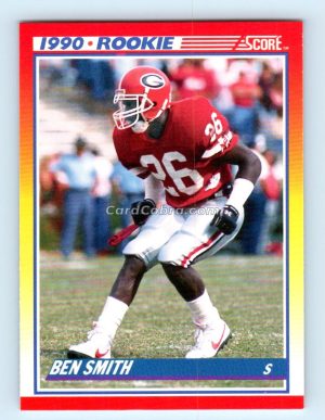 1990 Score #310 Ben Smith Georgia Bulldogs Rookie Card