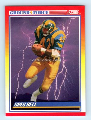 1990 Score #328 Greg Bell Los Angeles Rams