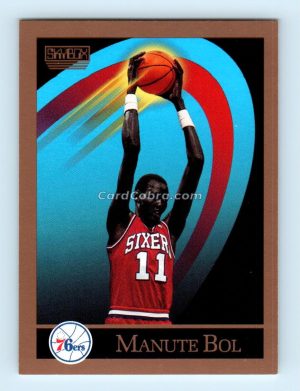 1990 SkyBox #403 Manute Bol Philadelphia 76ers