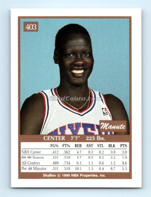 1990 SkyBox #403 Manute Bol Philadelphia 76ers