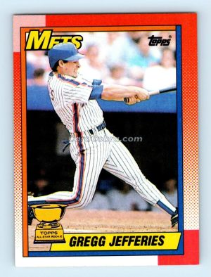 1990 Topps #457 Gregg Jefferies New York Mets