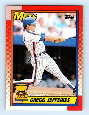 1990 Topps #457 Gregg Jefferies New York Mets