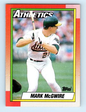 1990 Topps #690 Mark McGwire Oakland Athletics