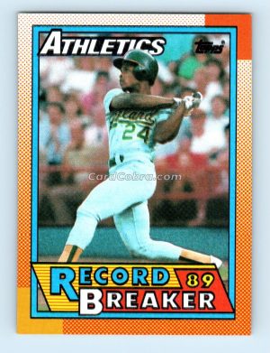 1990 Topps #7 Rickey Henderson Oakland Athletics