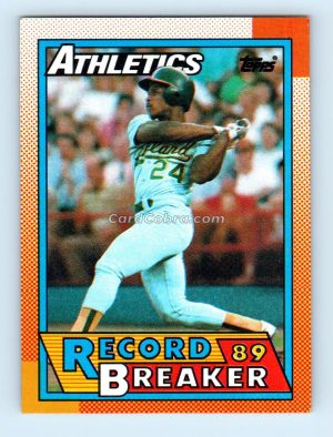 1990 Topps #7 Rickey Henderson Oakland Athletics