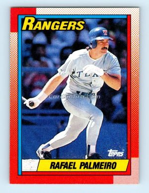 1990 Topps #755 Rafael Palmeiro Texas Rangers