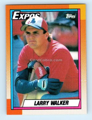 1990 Topps #757 Larry Walker Montreal Expos Rookie Card