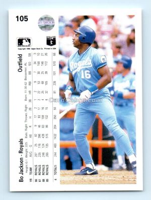 1990 Upper Deck #105 Bo Jackson Kansas City Royals