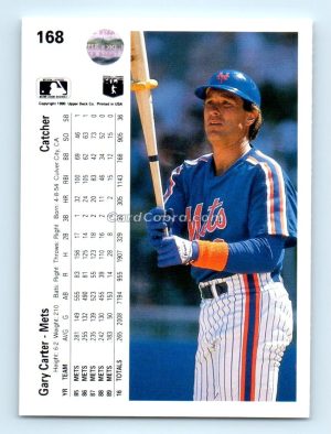 1990 Upper Deck #168 Gary Carter New York Mets