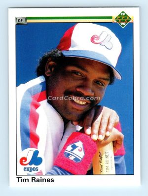 1990 Upper Deck #177 Tim Raines Montreal Expos