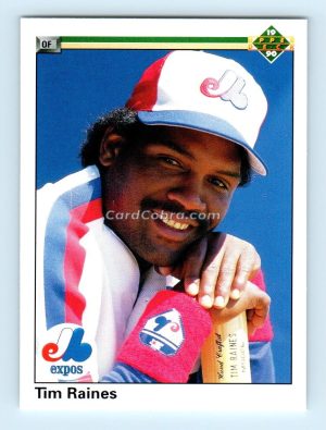 1990 Upper Deck #177 Tim Raines Montreal Expos