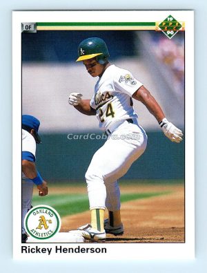 1990 Upper Deck #334 Rickey Henderson Oakland Athletics