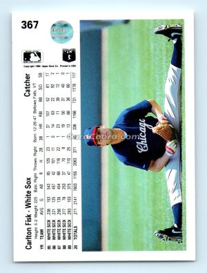 1990 Upper Deck #367 Carlton Fisk Chicago White Sox