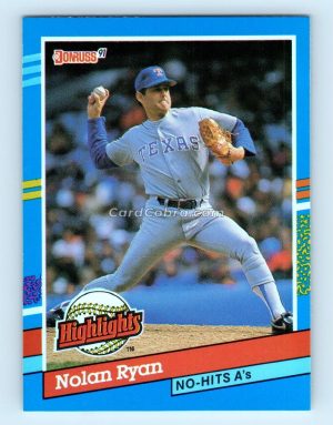 1991 Donruss Bonus Cards #BC-3 Nolan Ryan Texas Rangers