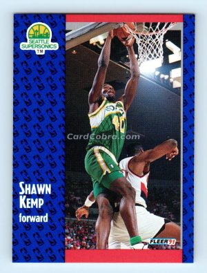 1991 Fleer #192 Shawn Kemp Seattle SuperSonics