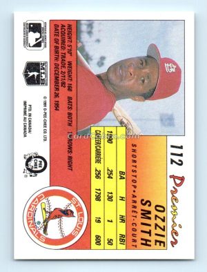 1991 O-Pee-Chee Premier #112 Ozzie Smith St. Louis Cardinals