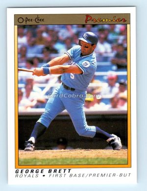 1991 O-Pee-Chee Premier #14 George Brett Kansas City Royals