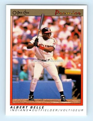 1991 O-Pee-Chee Premier #8 Albert Belle Cleveland Indians