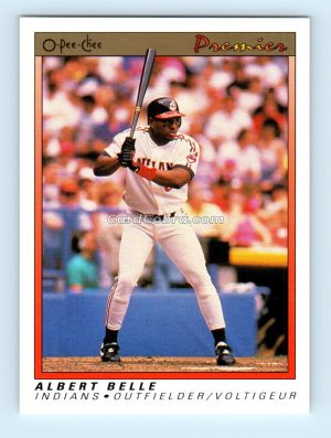 1991 O-Pee-Chee Premier #8 Albert Belle Cleveland Indians