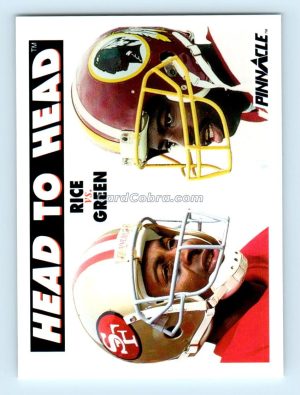 1991 Pinnacle #355 Jerry Rice/Darrell Green Washington Redskins/San Francisco 49ers