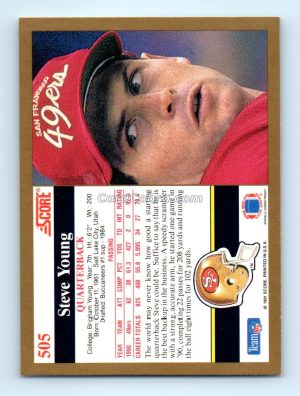 1991 Score #505 Steve Young San Francisco 49ers