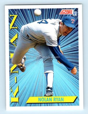 1991 Score #686 Nolan Ryan Texas Rangers