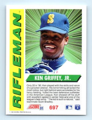 1991 Score #697 Ken Griffey Jr. Seattle Mariners