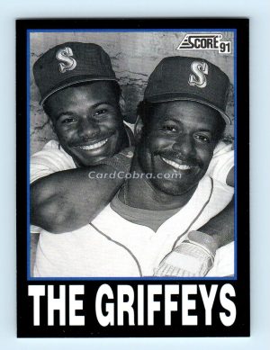 1991 Score #841 Ken Griffey Jr./Ken Griffey Sr. Seattle Mariners