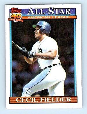 1991 Topps #386 Cecil Fielder Detroit Tigers