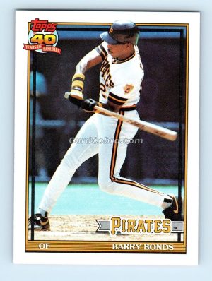 1991 Topps #570 Barry Bonds Pittsburgh Pirates