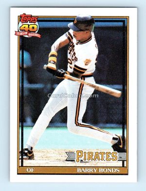 1991 Topps #570 Barry Bonds Pittsburgh Pirates