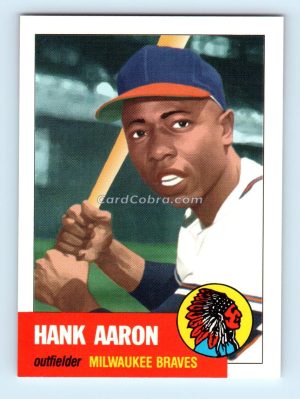 1991 Topps Archives 1953 #317 Hank Aaron Milwaukee Braves