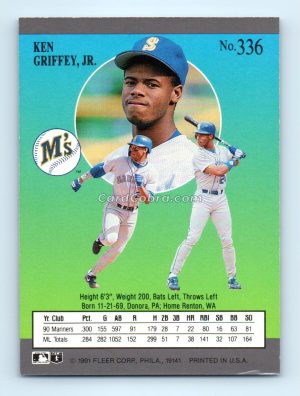 1991 Ultra #336 Ken Griffey Jr. Seattle Mariners