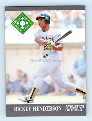 1991 Ultra #393 Rickey Henderson Oakland Athletics