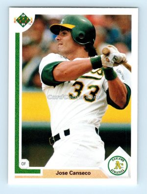 1991 Upper Deck #155 Jose Canseco Oakland Athletics