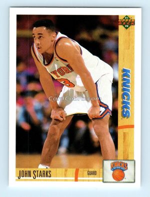 1991 Upper Deck #219 John Starks New York Knicks Rookie Card