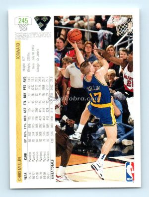 1991 Upper Deck #245 Chris Mullin Golden State Warriors