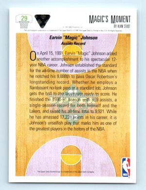 1991 Upper Deck #29 Magic Johnson Los Angeles Lakers