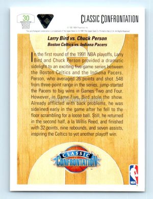 1991 Upper Deck #30 Larry Bird/Chuck Person Boston Celtics